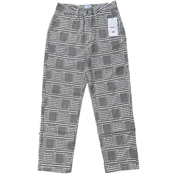 RVCA Women Weekend Slim Fit Stretch Twill Pant Cloud AVJNP00178 Size 25 - Picture 1 of 16